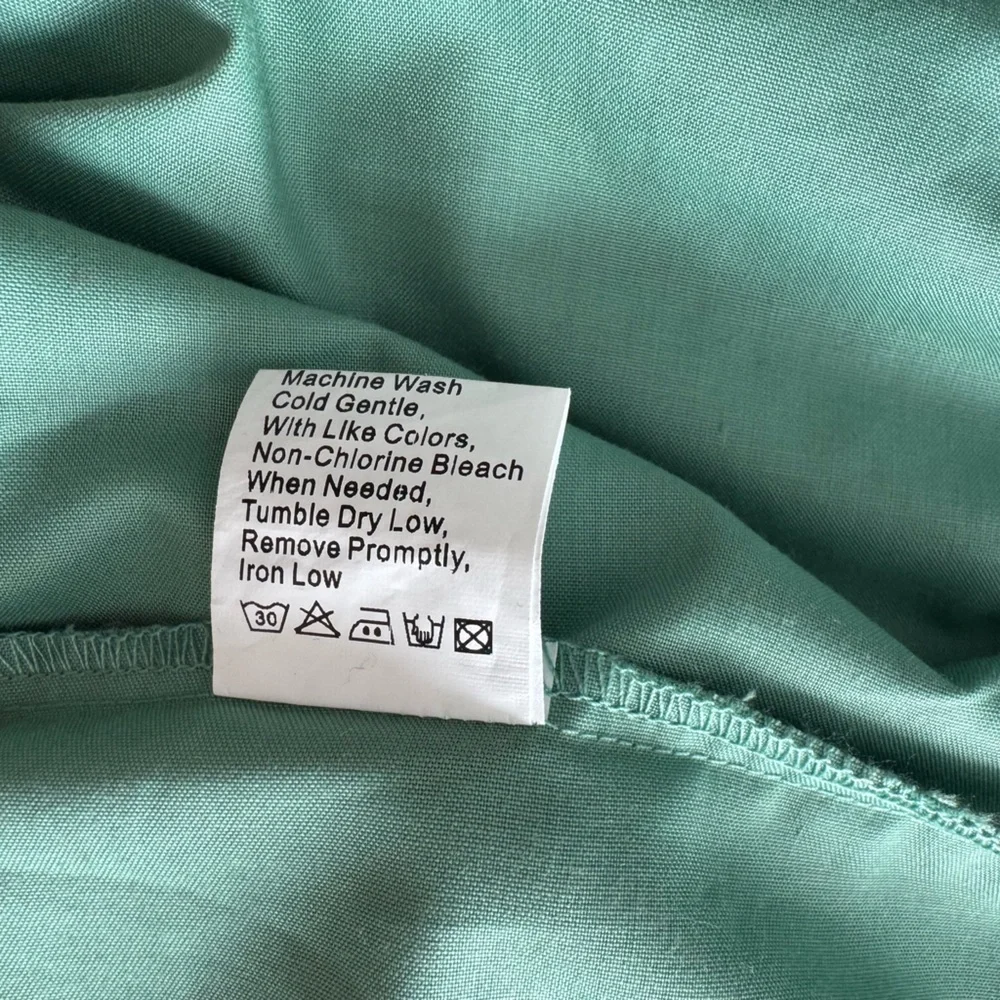Summer long solid dress color green tube dress Size M - Picture 10 of 10